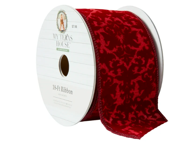 My Texas House Burgundy Velvet Ribbon, 18‘ - Amado Deals - wholesale and distributors with free shipping in United States My Texas House Burgundy Velvet Ribbon, 18‘ - Amado Deals - wholesale and distributors with free shipping in United States